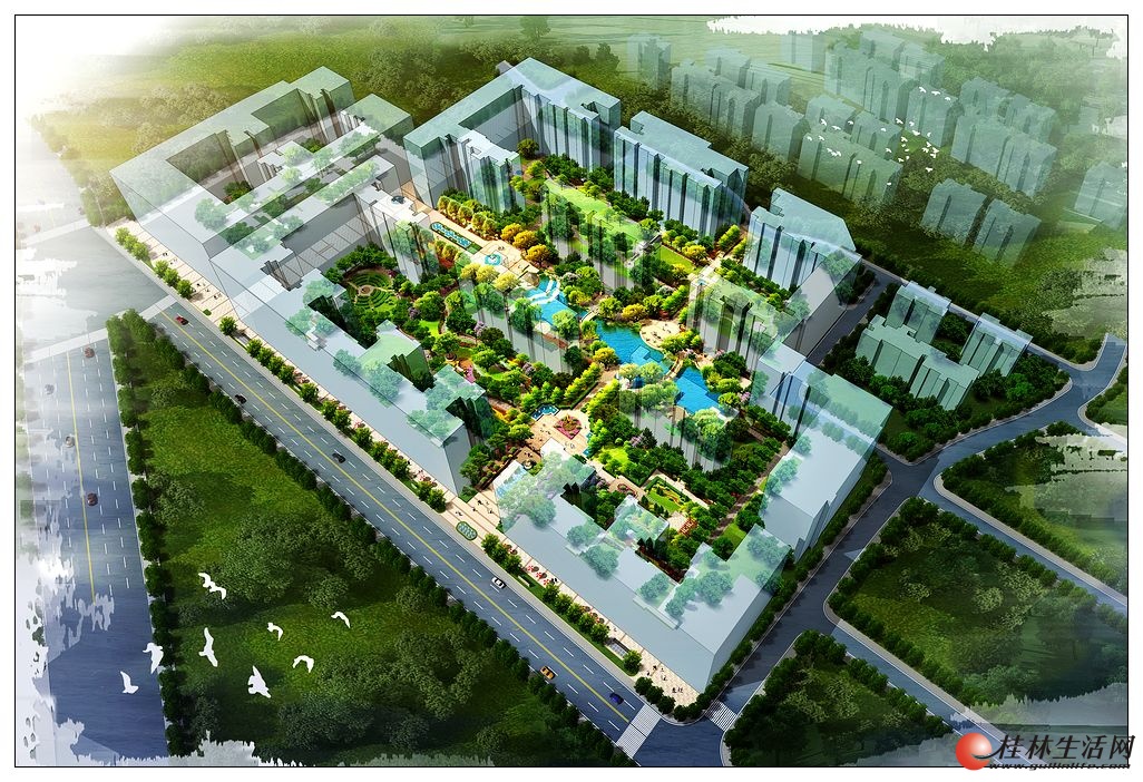 全景鸟瞰图（日景）