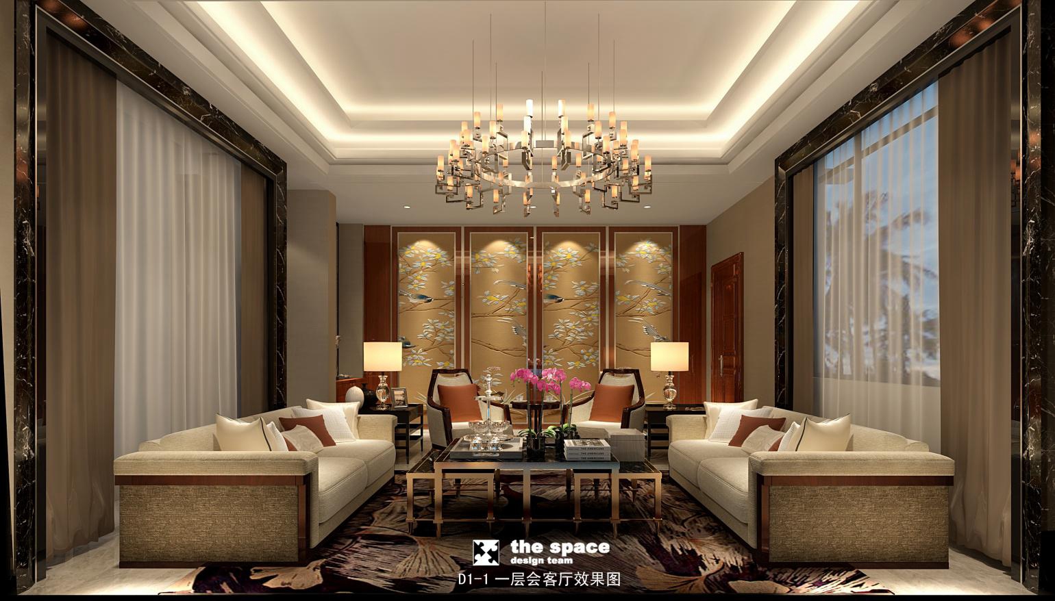 D1下叠一层客厅效果图