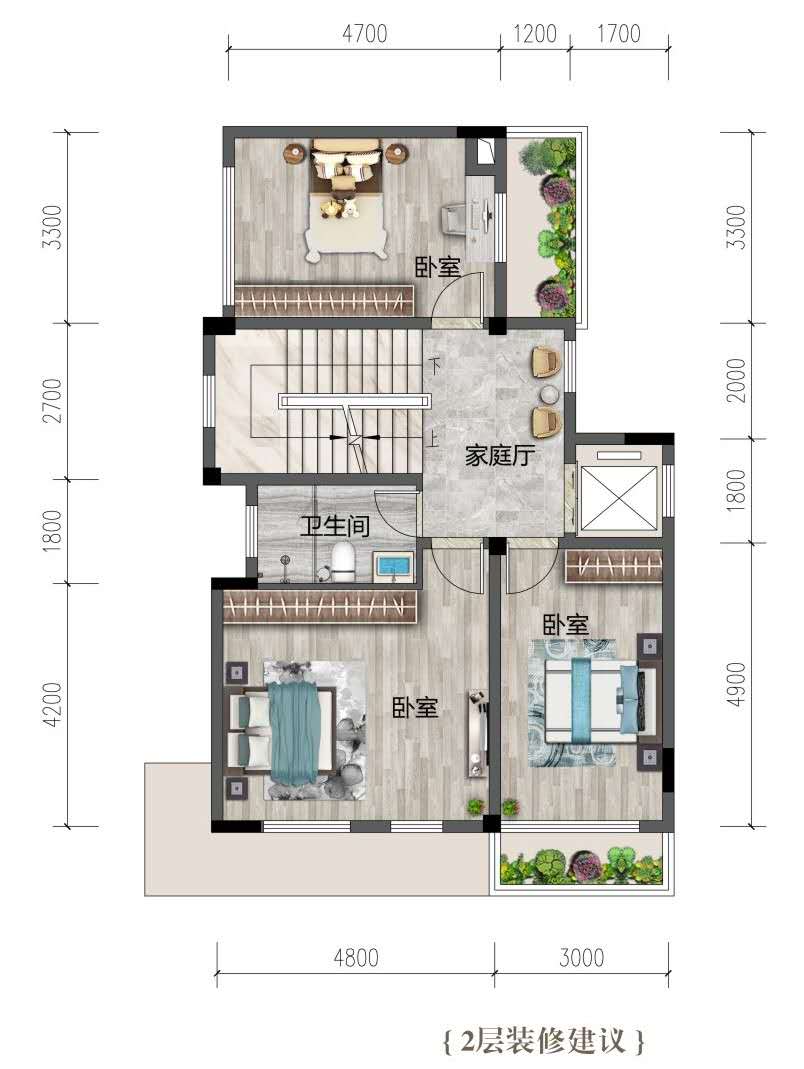 C户型155㎡望山舒院