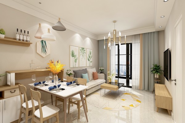 华润中央公园效果图-现代简约100-120平