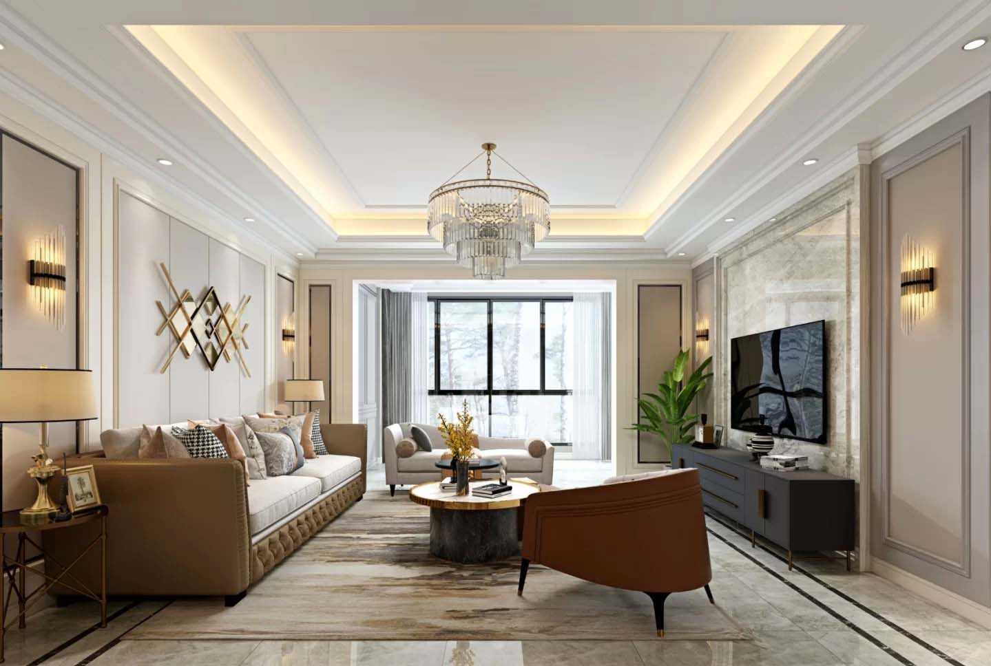 彰泰伴山云庐-现代轻奢风格