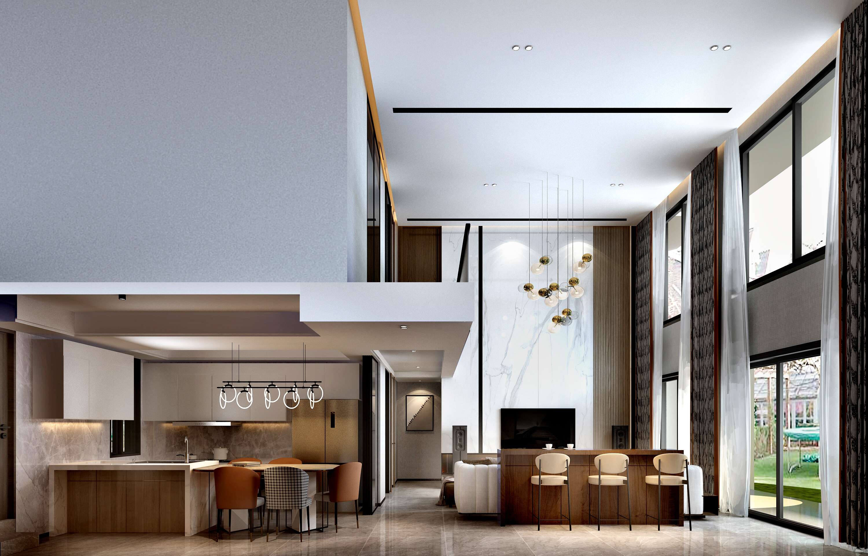 荣和林溪府地复300m²现代极简