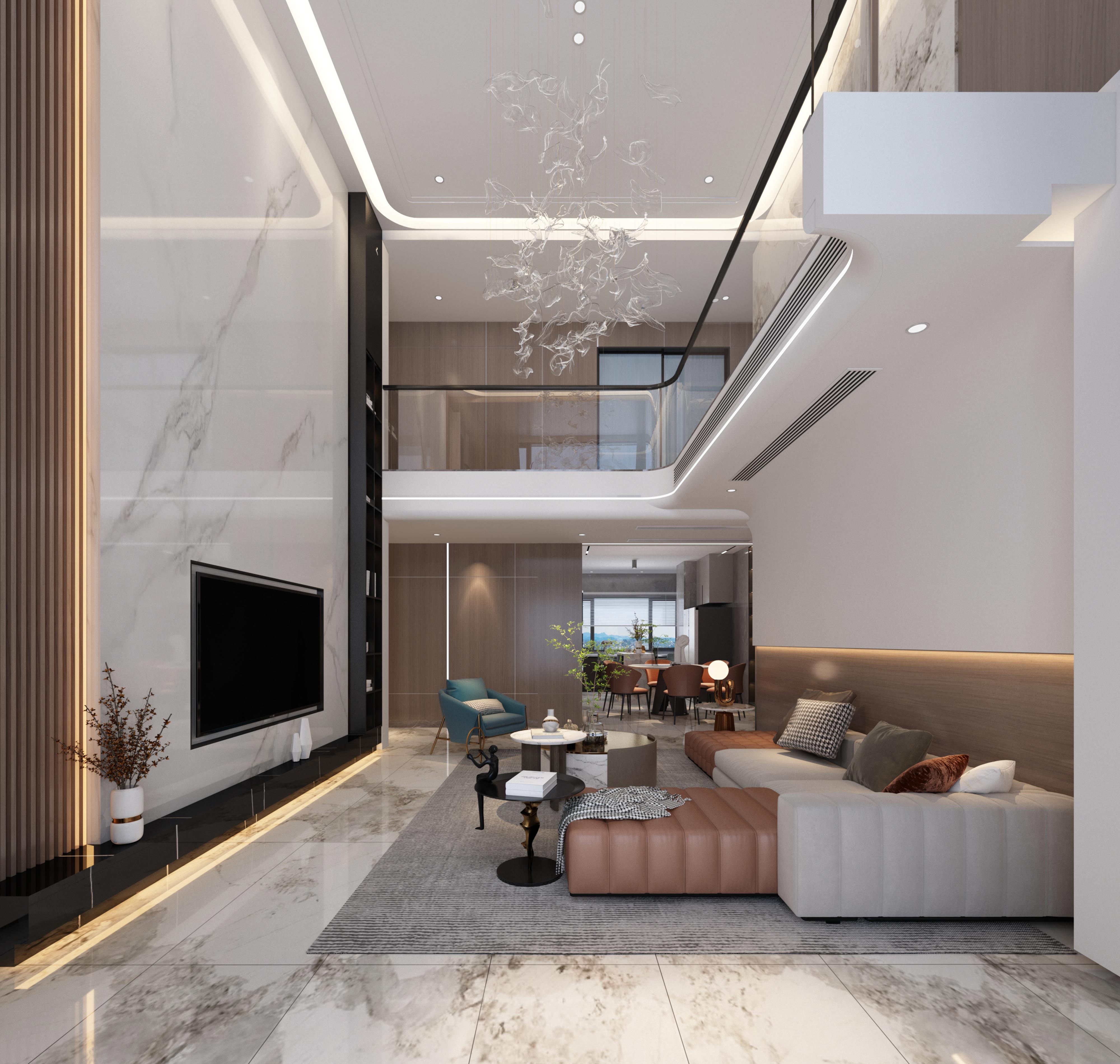 平乐三江合国际复式楼现代风格