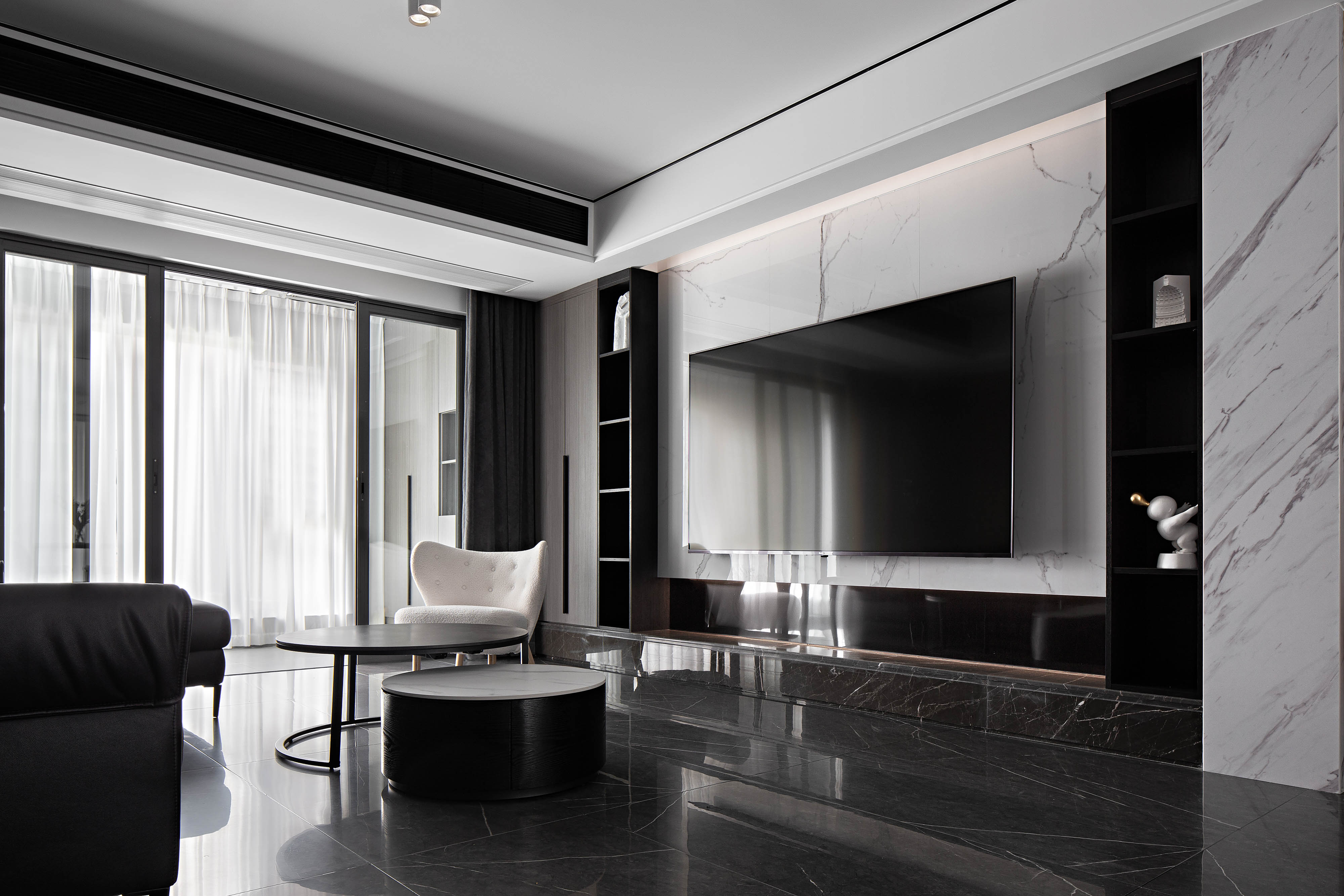 华润中园166㎡ 现代黑白灰 实景