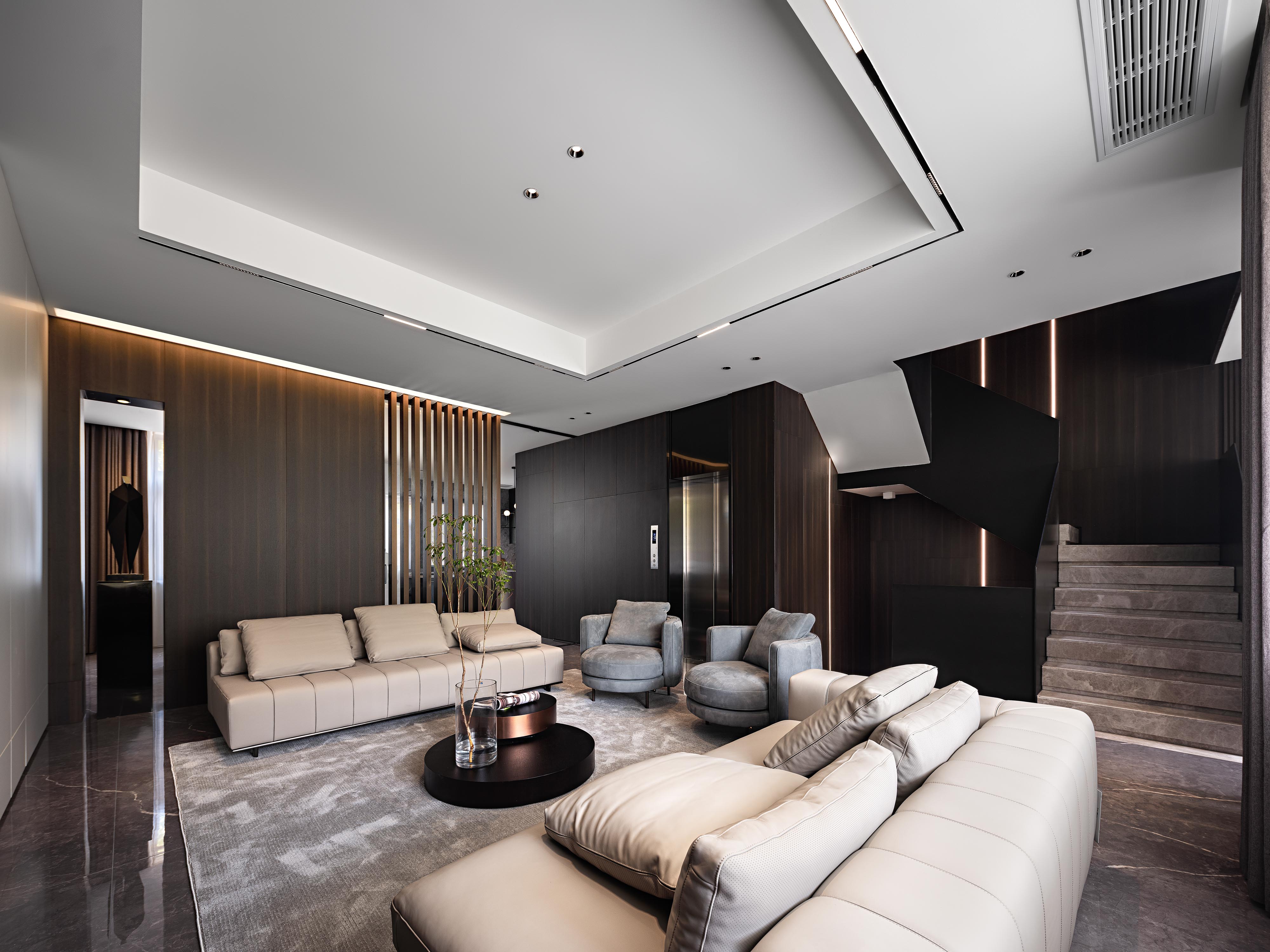 金地熙园联排别墅600㎡现代简约