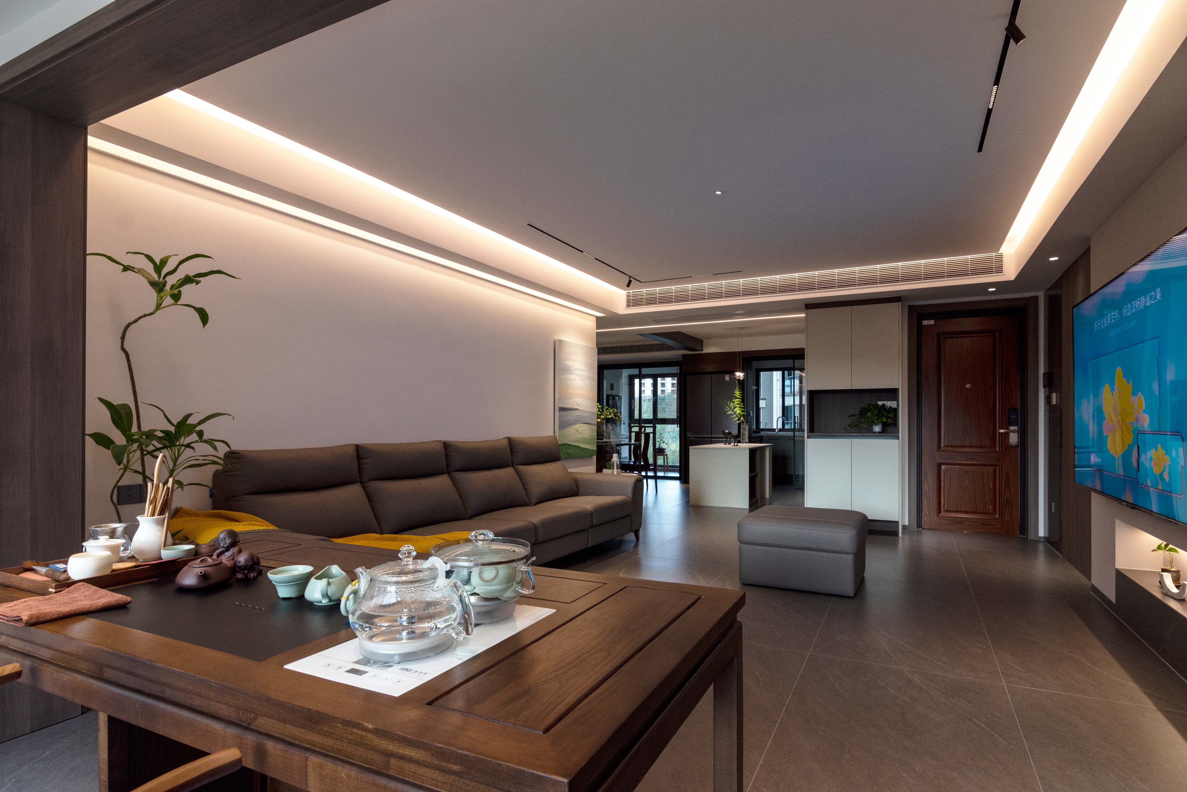 漓江郡府金桂府 现代风中式家具  实景