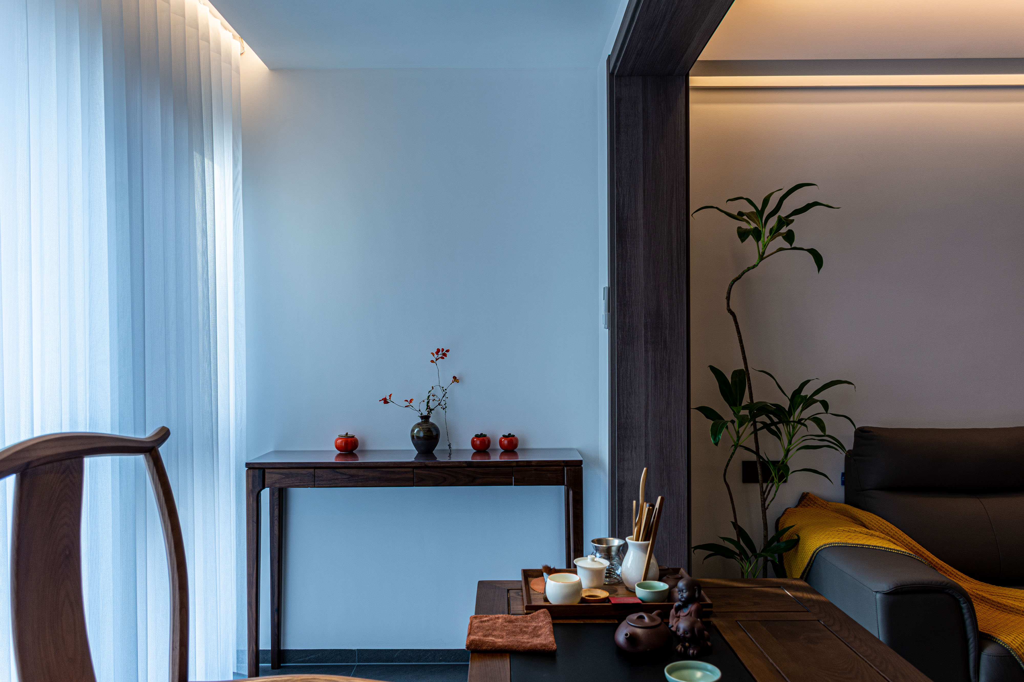 漓江郡府金桂府 现代风中式家具  实景