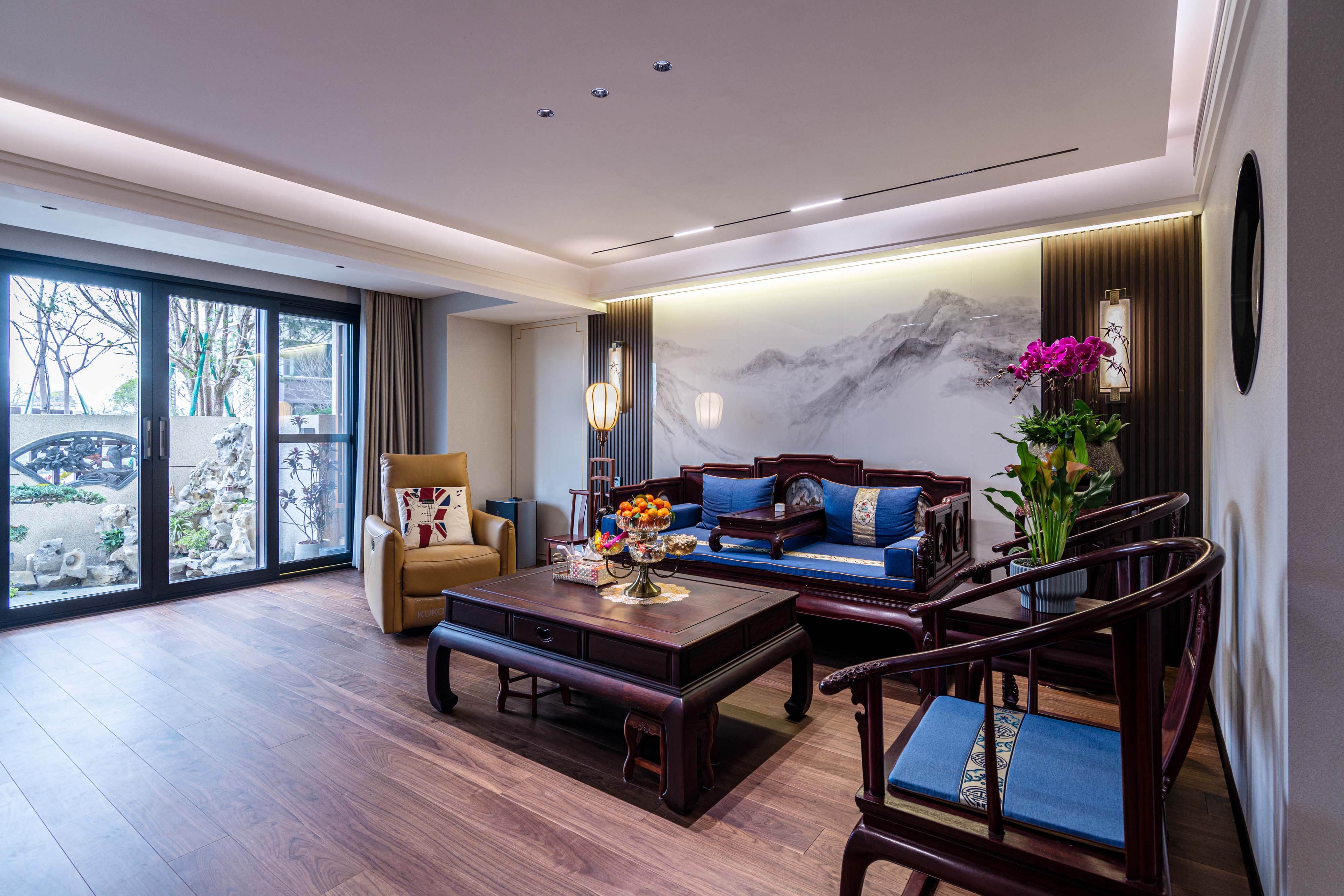 漓江壹号龙瑞阁新中式风格143㎡实景